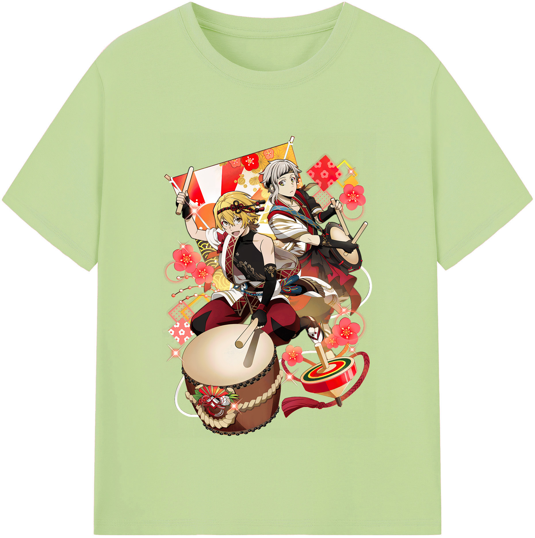 （画像用） 文豪ストレイドッグス Bungo Stray Dogs 綿100％半袖Tシャツ（フロントプリント）